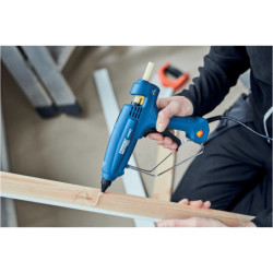 Pistolet à colle éléctrique 120W, 220V pour bâtons de colle Ø12mm Rapid EG320 en boite carton
