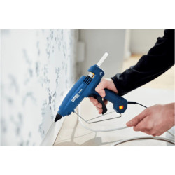Pistolet à colle éléctrique 120W, 220V pour bâtons de colle Ø12mm Rapid EG320 en boite carton
