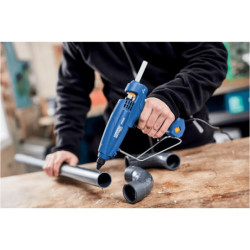 Pistolet à colle éléctrique 120W, 220V pour bâtons de colle Ø12mm Rapid EG320 en boite carton