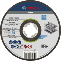 DISQUE A TRONCONNER 125x1.6 INOX X-LOCK