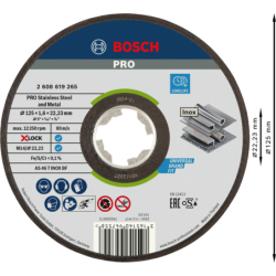 DISQUE A TRONCONNER 125x1.6 INOX X-LOCK
