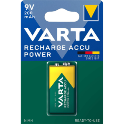 PILE RECHARGEABLE 9V HR22 200mAh VARTA (blister1 pce)