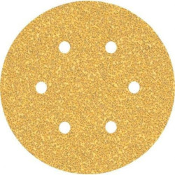 DISQUE ABRASIF Ø150mm 6 TROUS GR040 EXPERT (blister 5 pcs)