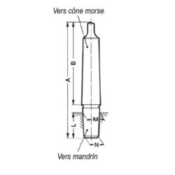 ARBRE DE MONTAGE CM2-B18