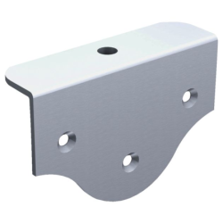 Platine équerre pour fixation sur plat, trou taraudé M10 Mantion 0037