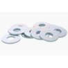 Rondelle Plate Large Type L Acier zingué blanc - NFE 25513