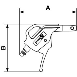 Souflette gachette progressive compacte petite buse metallique grand débit PREVOST