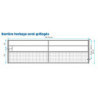 Barrière d'herbage fixe Longueur 5m00 Semi grillagée