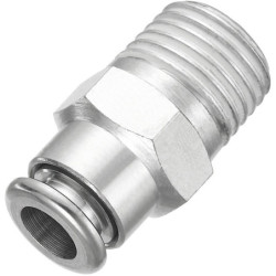 RACCORD DROIT MALE CONIQUE R 1/4 RMD MR POUR TUBE D 6 MM EXTERIEUR