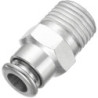 RACCORD DROIT MALE CONIQUE R 1/4 RMD MR POUR TUBE D 8 MM EXTERIEUR