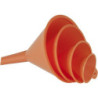 ASSORTIMENT DE 4 ENTONNOIRS PLASTIQUE DE 50 A 120mm