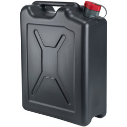 JERRICAN PLASTIQUE NOIR POUR HYDROCARBURE - 20L