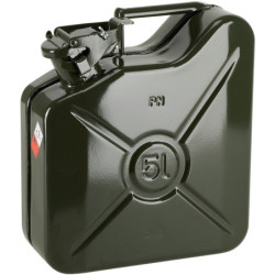 JERRICAN CARBURANT EN METAL VERT 5L