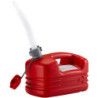 JERRICAN PLASTIQUE ROUGE POUR HYDROCARBURE- 10L