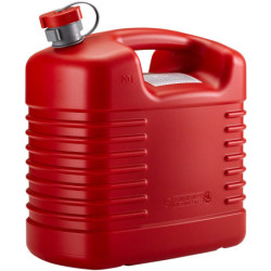 JERRICAN PLASTIQUE ROUGE POUR HYDROCARBURE- 10L