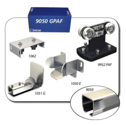 Garniture spéciale pour portails en porte à faux acier de 4 m et 200 kg Mantion 9050GPAF