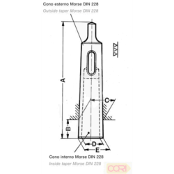DOUILLE DE REDUCTION PRECISION CM EXT 3 - INT 2