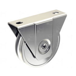 Monture à support extérieur acier galvanisé,Ø 100mm,gorge ronde Ø 16mm Mantion 21101R16