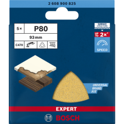 ABRASIF DELTA 93x93mm G100 BFW EXPERT (blister 5 pcs)