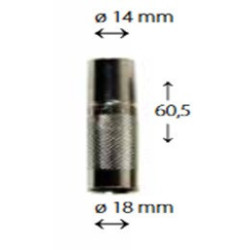 BUSE DE GAZ A VISSER HD L57/0D22 D14mm (boite de 10 pcs)
