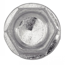 Vis autoperceuse tête hexagonale à embase crantée Acier Zn - Zingué blanc - DIN 7504 K - (similar IS