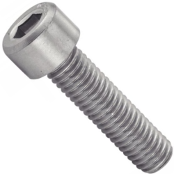 Vis à métaux tête cylindrique six pans creux Inox A2 - DIN 912 - (similar ISO 4762, NFE25-125, UNI 5931)