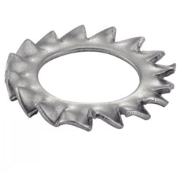 Rondelle éventail à dentures extérieures AZ Inox A2 - DIN 6798 A - (NFE27-624, UNI 8842)