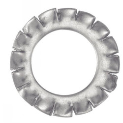 Rondelle éventail à dentures extérieures AZ Inox A2 - DIN 6798 A - (NFE27-624, UNI 8842)