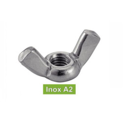 Ecrou à oreille forme américaine Inox A2 - (similar DIN 315)