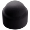 Cache écrous hexagonaux noirs - RAL 9005 Polyéthylène