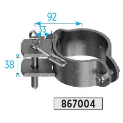Bride simple Diam.102mm