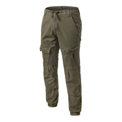 Pantalon stretch Moovy Gots coton élasthanne 290g Kaki