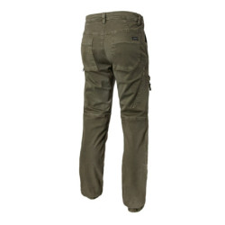 Pantalon stretch Moovy Gots coton élasthanne 290g Kaki
