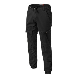 Pantalon stretch Moovy Gots coton élasthanne 290g Noir