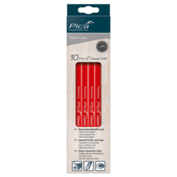 Crayon rouge de charpentier Longueur 30cm