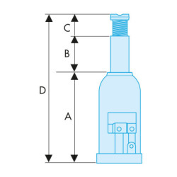 Cric bouteille usage professionnel intensif DL.BTI