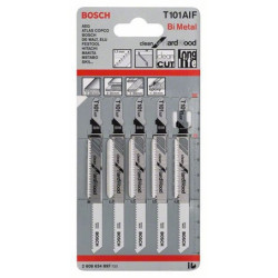 LAMES DE SCIE SAUTEUSE BOSCH T101AIF (blister 5 pcs)
