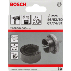 6 SCIES CLOCHE 46-81 X 32 MM