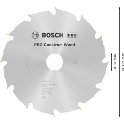 LAM CIRC.190X30 20MM 12 CONSTR