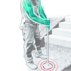 DAME 3 ANGLES NAVOVIB AVEC MANCHE METAL (poids 5,0kg)