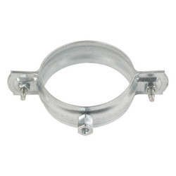 Collier de descente Ø 100mm Embase 7/150 Galva avec vis et chevilles