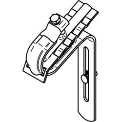 Fixation gouttiere pour tuile TR90 Galva avec vis