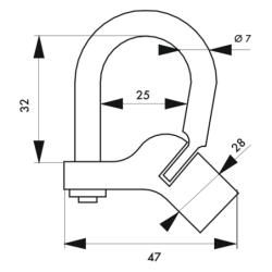 CADENAS ARTILLERIE N 29 VIS TRIANGULAIRE