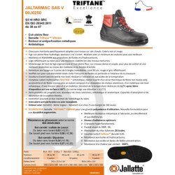 Chaussure haute Jaltarmac spécial enrobé S3 HI HRO SRC