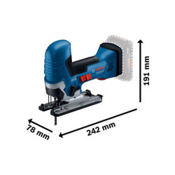 Scie sauteuse poignée champignon sur batterie 18V-li Bosch GST 18V-125 S Sans batterie ni chargeur d
