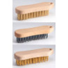 BROSSE METALLIQUE FORME VIOLON ACIER TREMPE PLAT 5 RANGS 200x60mm