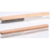 BROSSE BIJOUTERIE FILS ACIER 0,15 AVEC MANCHE BOIS