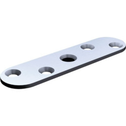 Platine pour fixation sur chant avec trou taraudé Ø 10 mm Mantion 0036