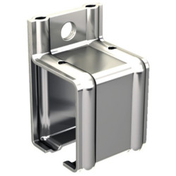 Support enveloppant fixation murale pour rail 62x55 Mantion 6356