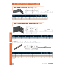CHARNIERE CAISSE AZ PF N 30X130